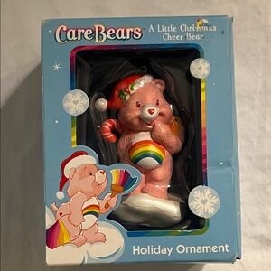 2004 American Greetings Care Bears Christmas Cheer Pink Bear rainbow ornament